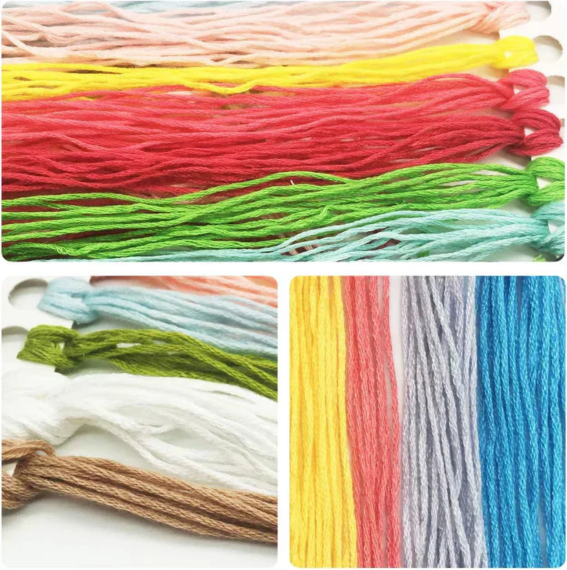 Lucky Fish DIY Cross Stitch Kits Full Range of Embroidery 11CT 3 Strands NO Frame
