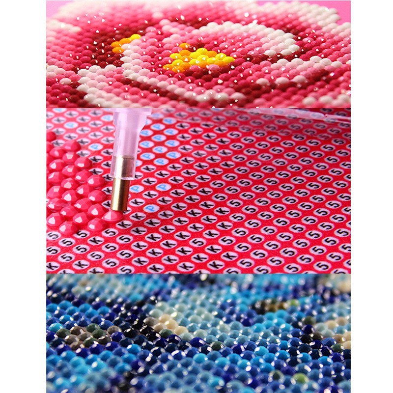 50X70CM - Happy Bear DIY 5D Full Diamond Painting NO Frame Square Beads