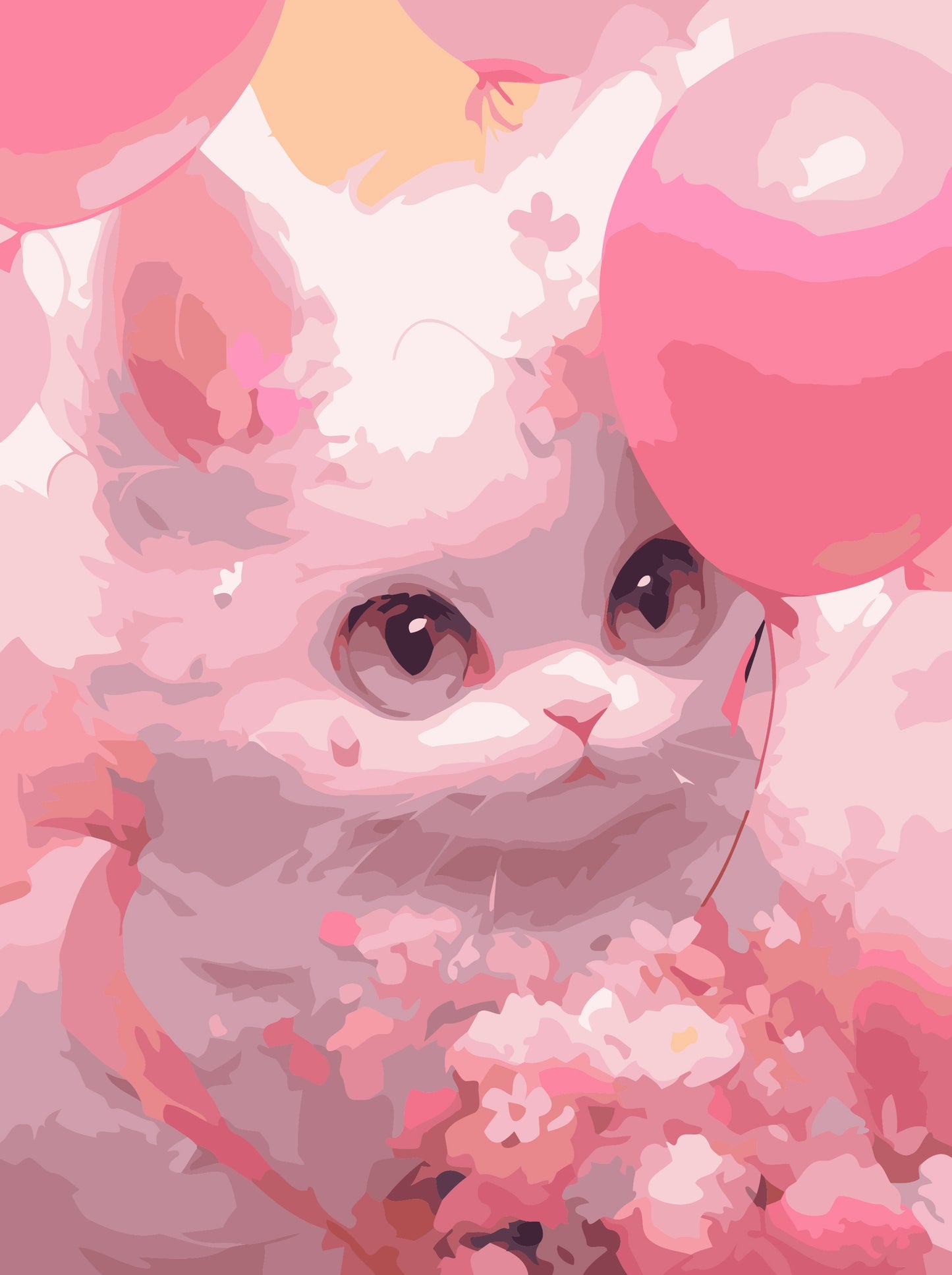 40X50CM New Cat DIY Oil Painting By Numbers