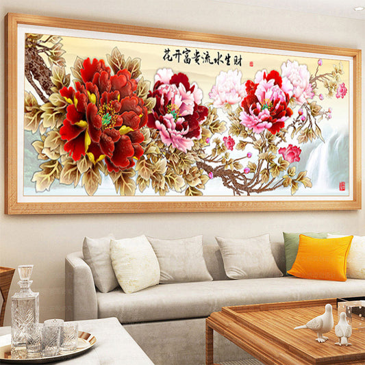 Beautiful Flower DIY 5D Full Diamond Painting NO Frame