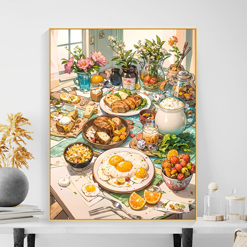 Fruit Party 40X50CM DIY Oil Painting By Numbers WITH Frame