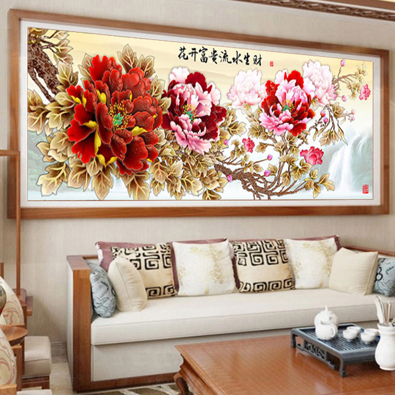 Beautiful Flower DIY 5D Full Diamond Painting NO Frame