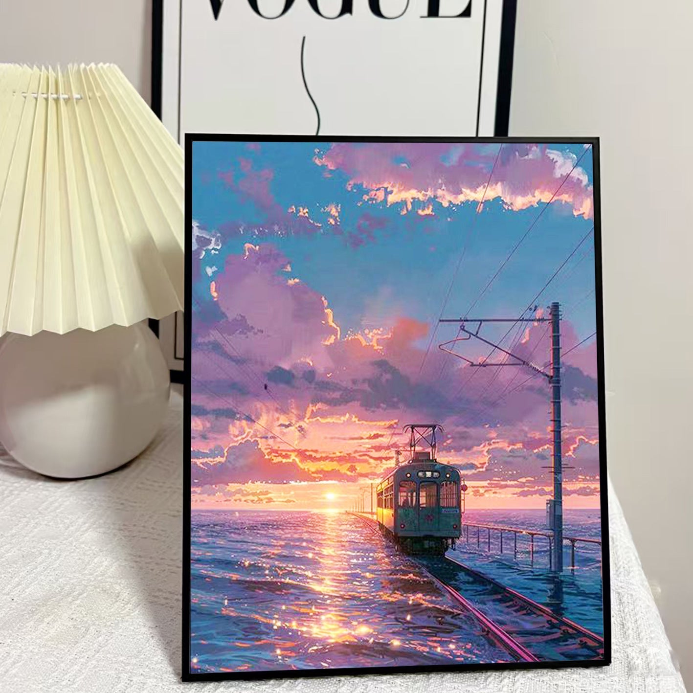 40X50CM DIY Oil Painting By Numbers WITH Frame