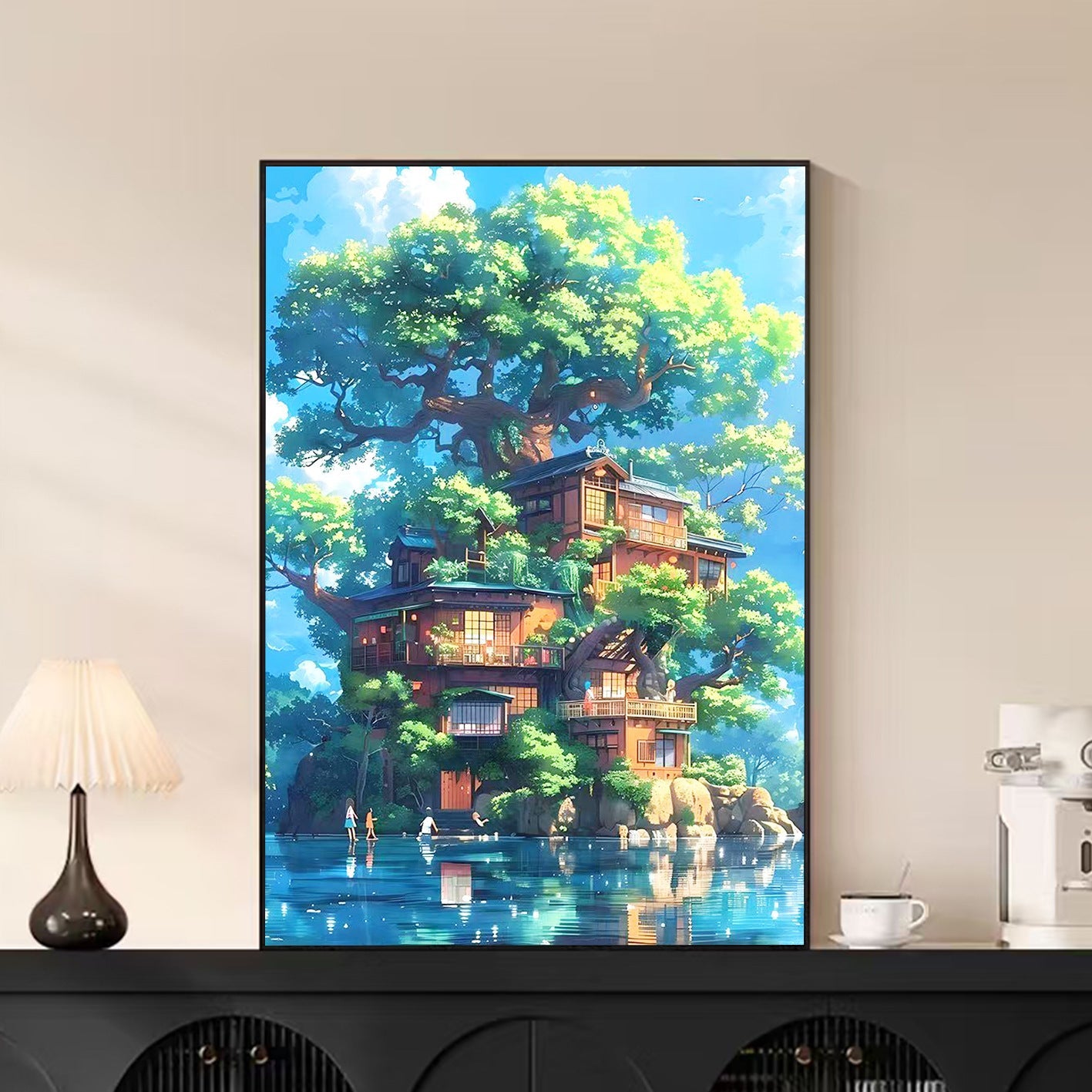 40X50CM DIY Oil Painting By Numbers WITH Frame