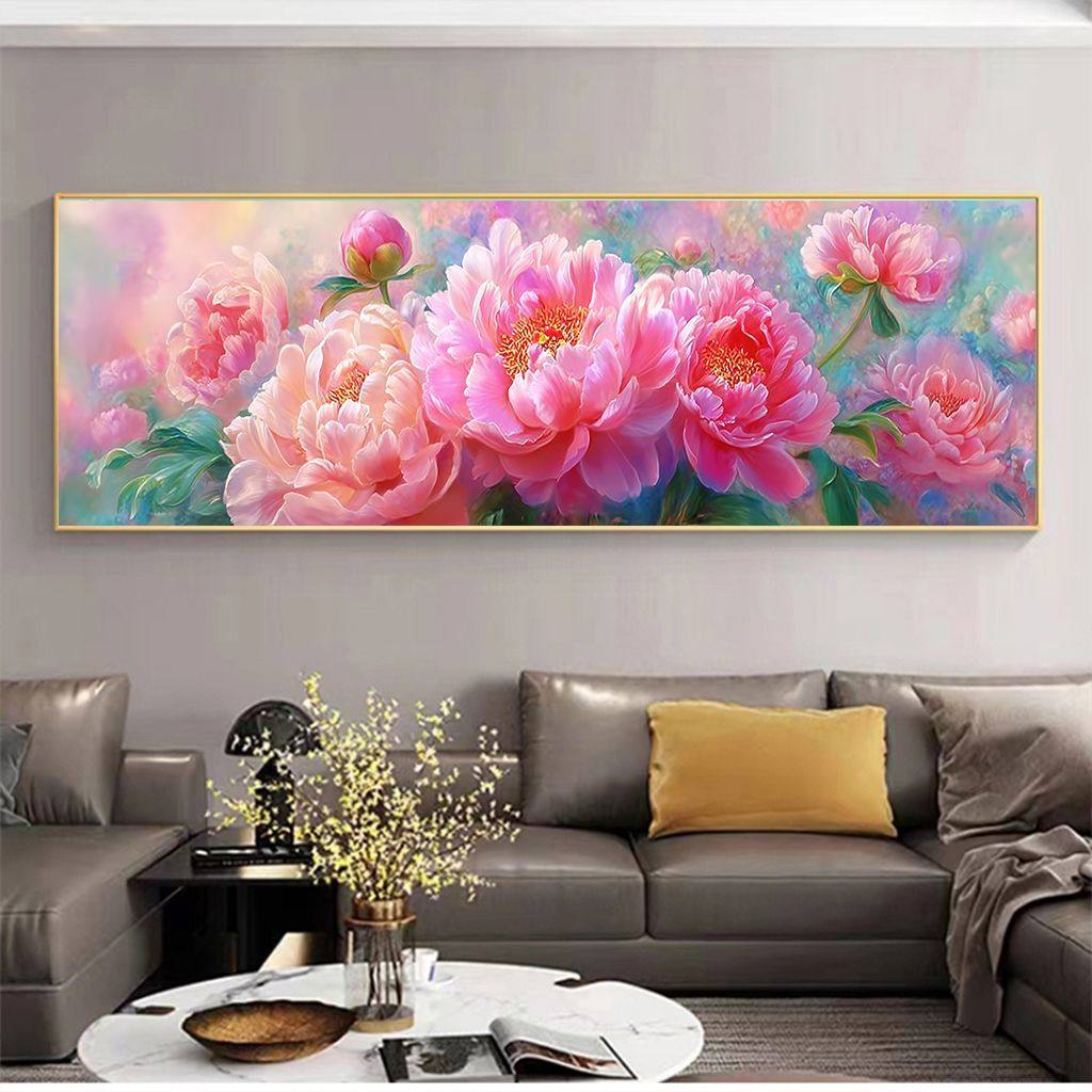 60X180CM Flower DIY Cross Stitch Kits Full Range of Embroidery 9CT 4 Strands NO Frame