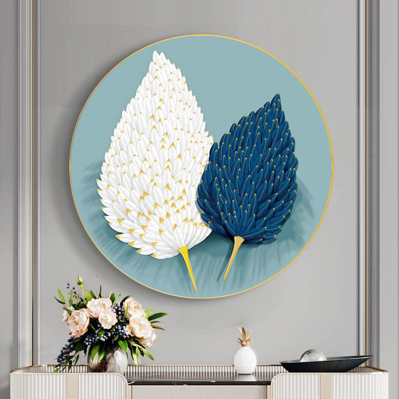 50x50cm Feather Cross Stitch Kits 11CT Stamped Full Range of Embroidery Starter Kit for Beginners Pre-Printed Pattern