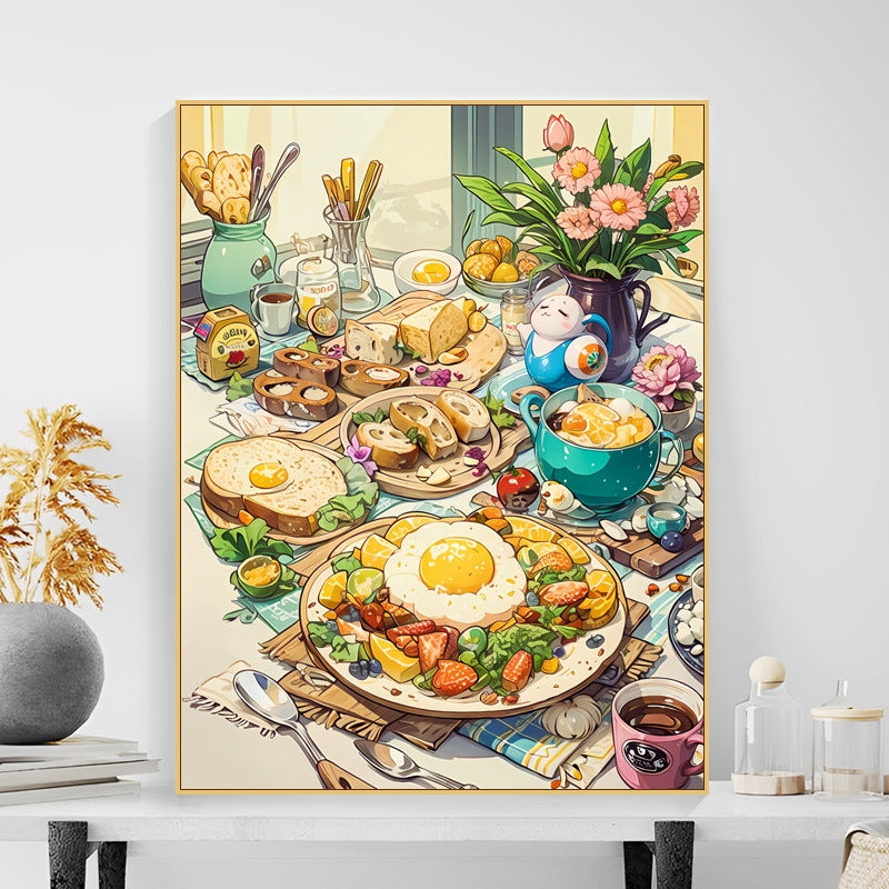 Fruit Party 40X50CM DIY Oil Painting By Numbers WITH Frame