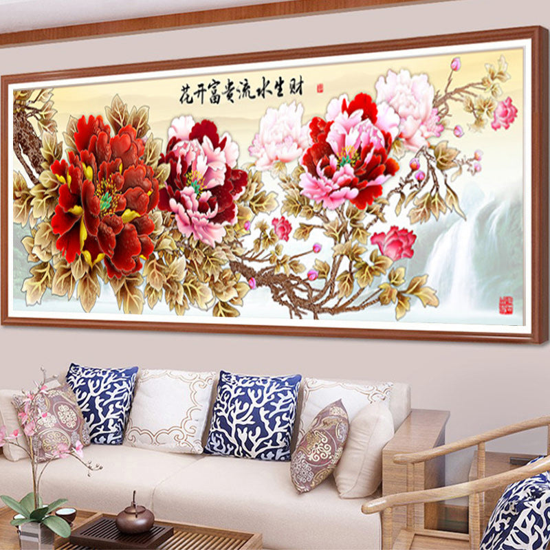Beautiful Flower DIY 5D Full Diamond Painting NO Frame