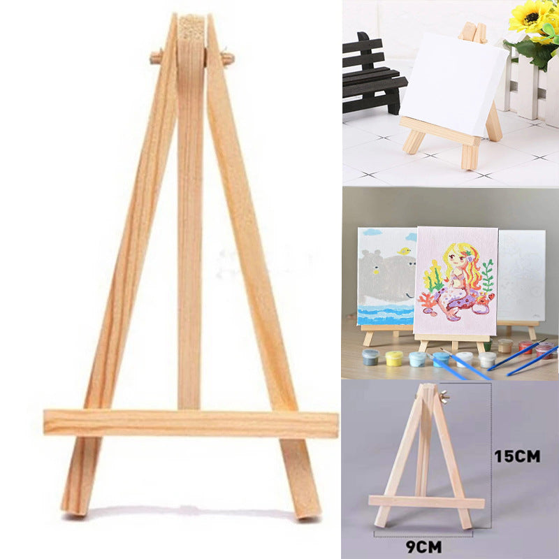 Wood Display Easel Wood Easels Set For Paintings Craft Small Acrylics Oil painting