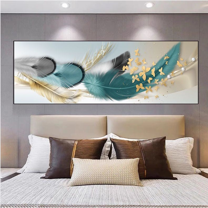 150x45CM - Butterfly Feather DIY 5D Full Diamond Painting No Frame