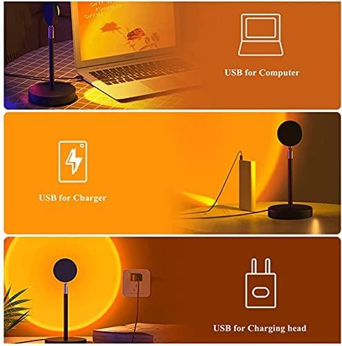 Sunset lamp Multi Color, Projector Rainbow Light 180 Degree Rotation Led Night Lamp