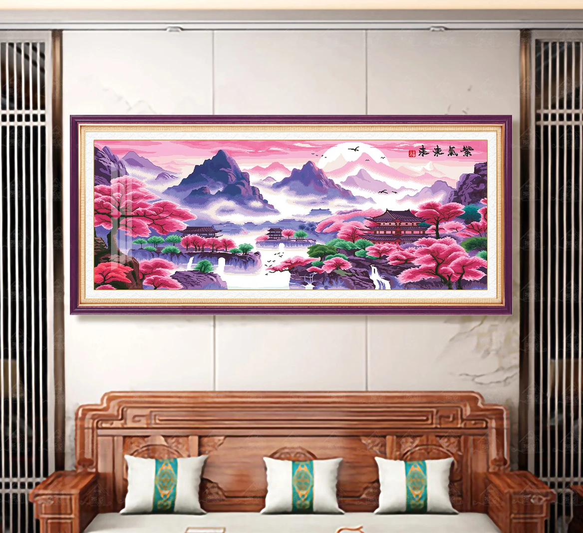 DIY Cross Stitch Kits Stamped Full Range of Embroidery NO Frame