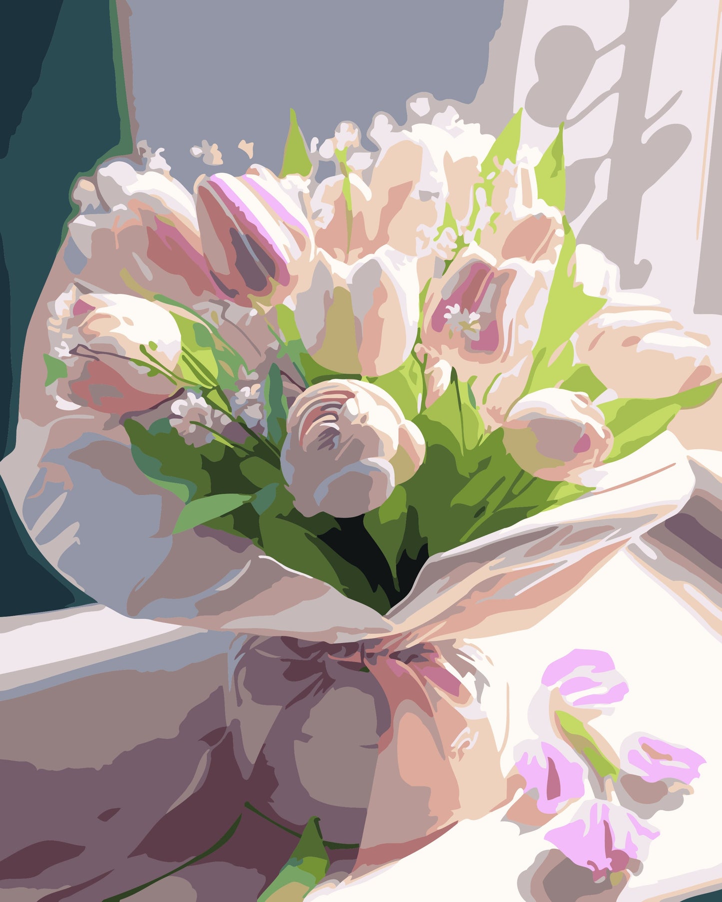 40X50CM DIY Oil Painting By Numbers