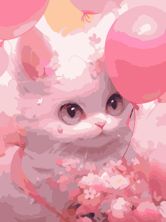 40X50CM New Cat DIY Oil Painting By Numbers