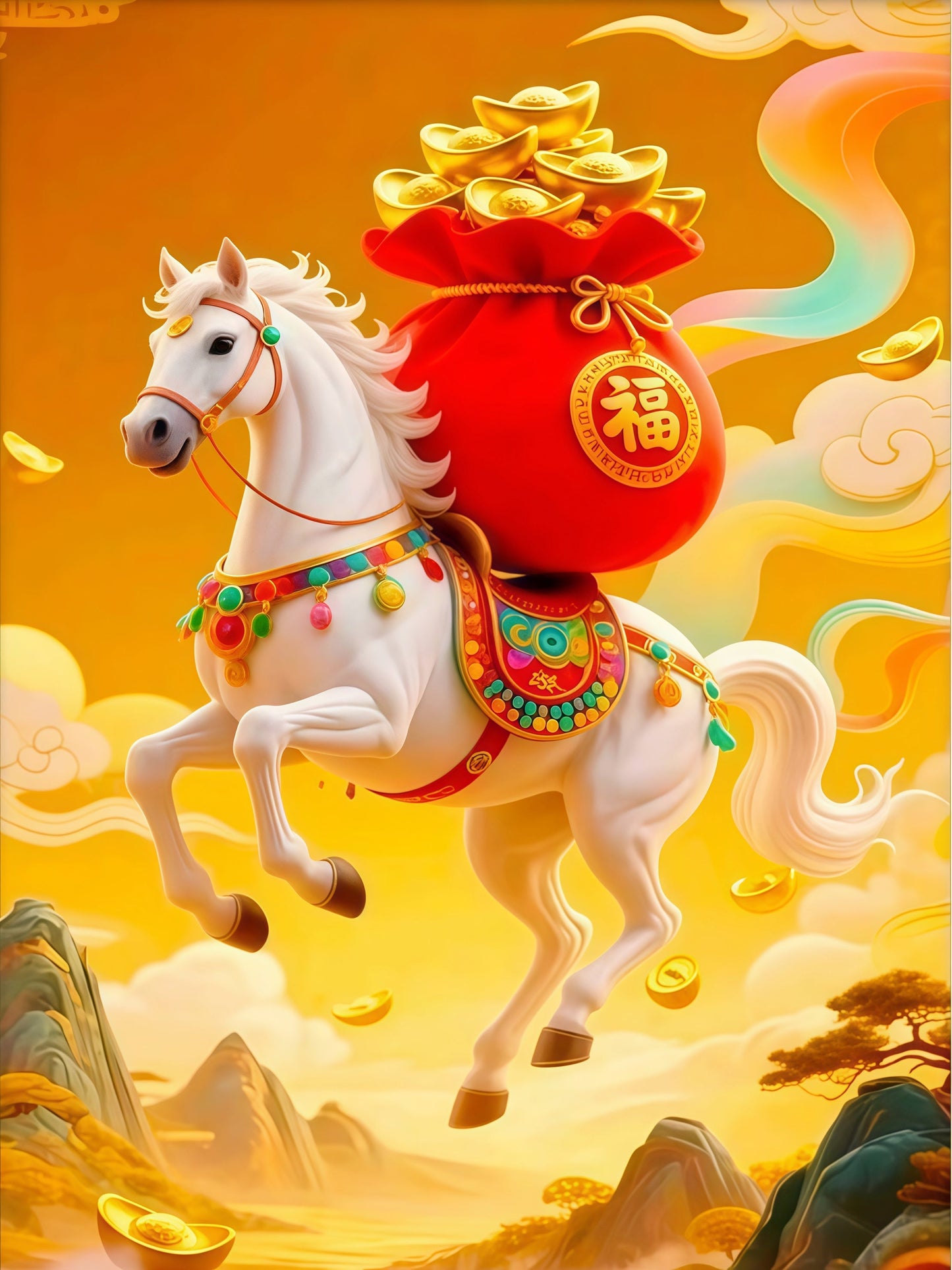 60X80CM Horse DIY Cross Stitch Kits Full Range of Embroidery 11CT 3 Strands NO Frame