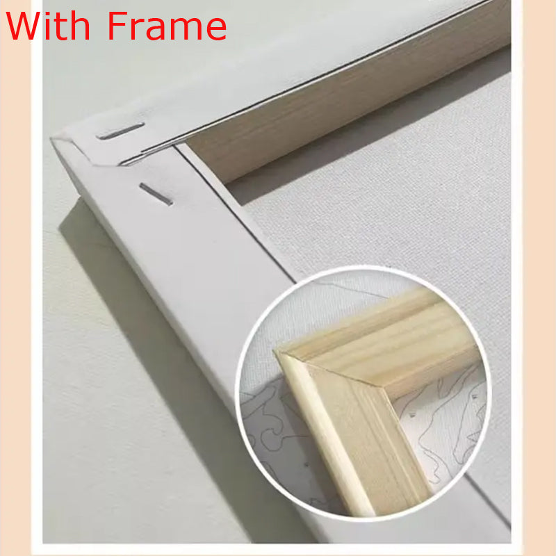 40X50CM Horse DIY Oil Painting By Numbers WITH Frame DIY Product