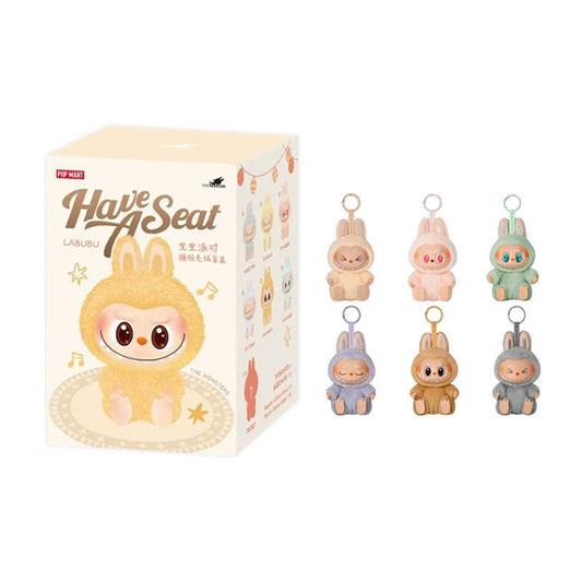 Labubu Vinyl Doll Clothes Plush Keychain The Second-Generation Version