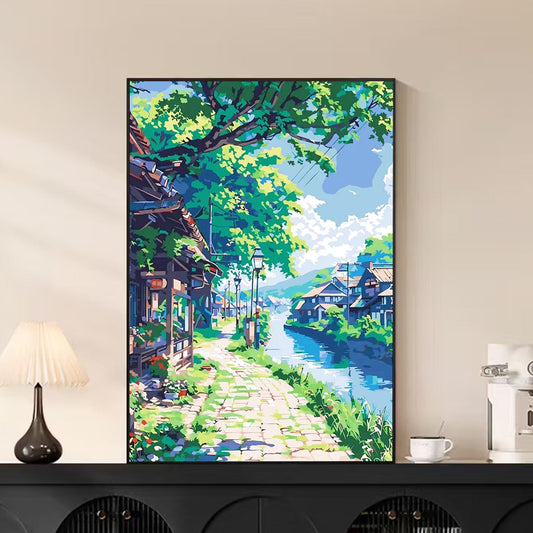 40X50CM DIY Oil Painting By Numbers WITH Frame