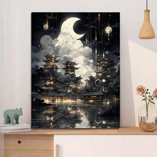 40X50CM DIY Oil Painting By Numbers WITH Frame