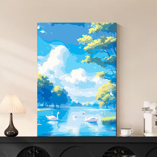 40X50CM DIY Oil Painting By Numbers WITH Frame