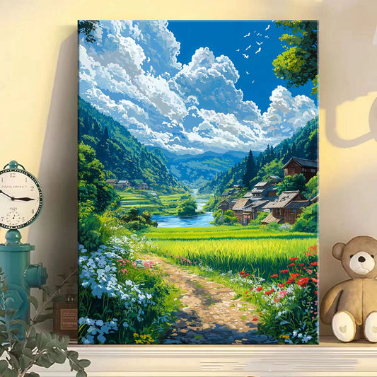 40X50CM DIY Oil Painting By Numbers WITH Frame