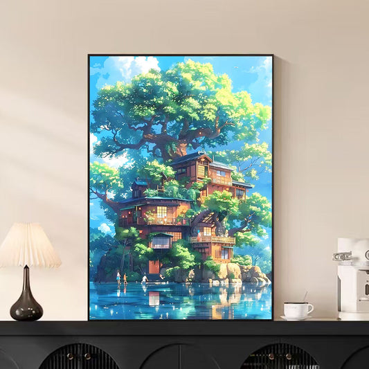 40X50CM DIY Oil Painting By Numbers WITH Frame
