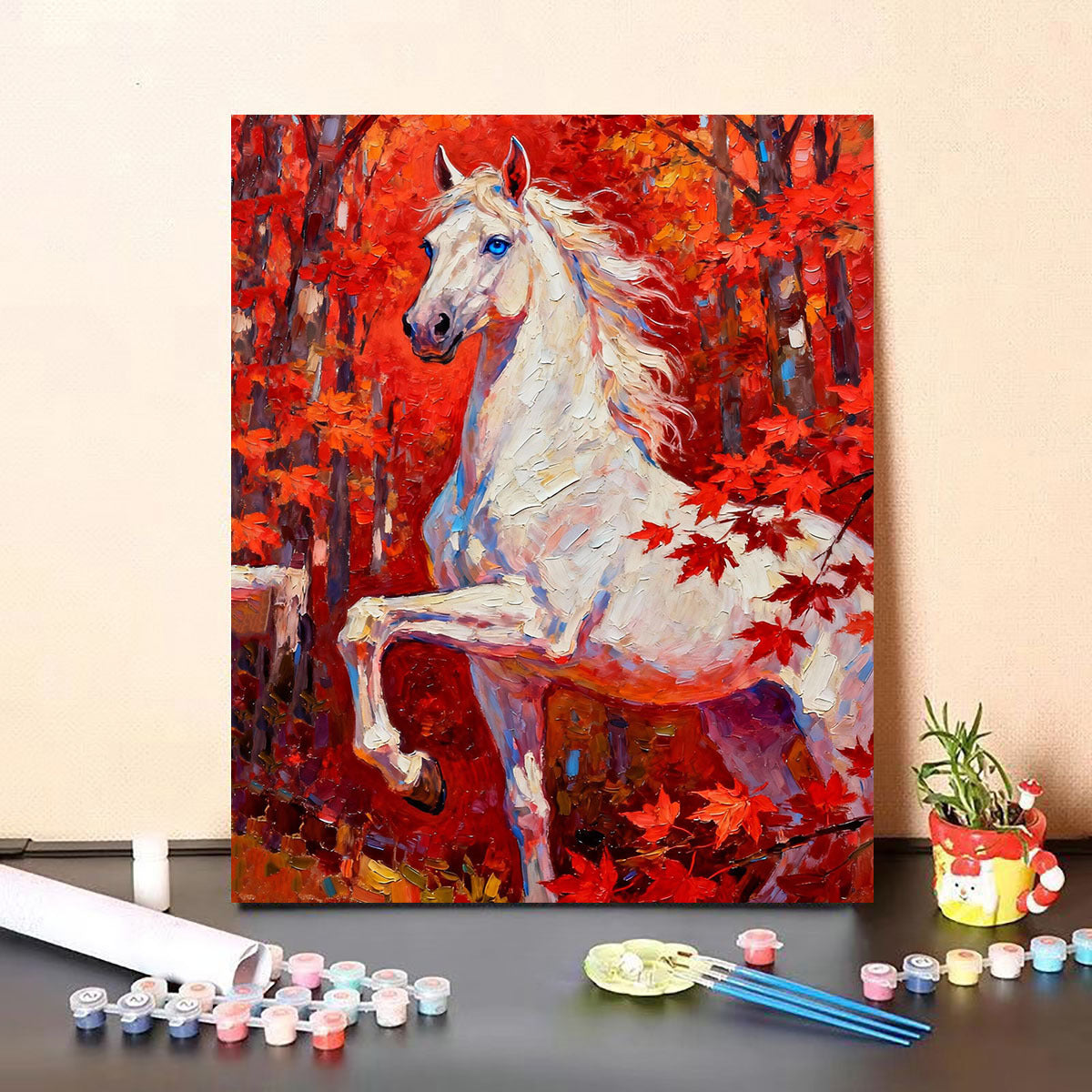 40X50CM Horse DIY Oil Painting By Numbers WITH Frame DIY Product