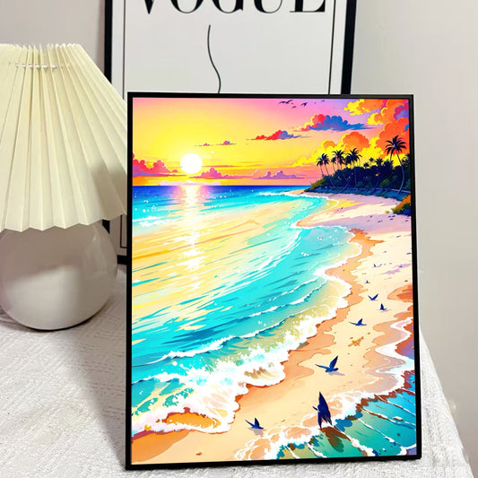 40X50CM DIY Oil Painting By Numbers WITH Frame