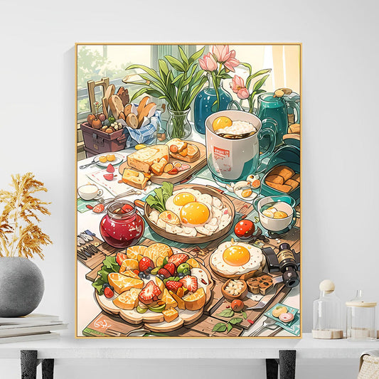 Fruit Party 40X50CM DIY Oil Painting By Numbers WITH Frame