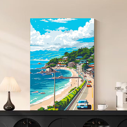 40X50CM DIY Oil Painting By Numbers WITH Frame
