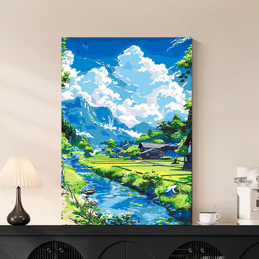 40X50CM DIY Oil Painting By Numbers WITH Frame