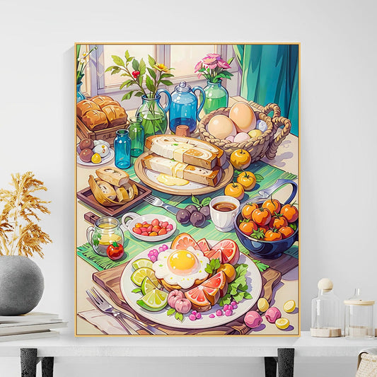 Fruit Party 40X50CM DIY Oil Painting By Numbers WITH Frame