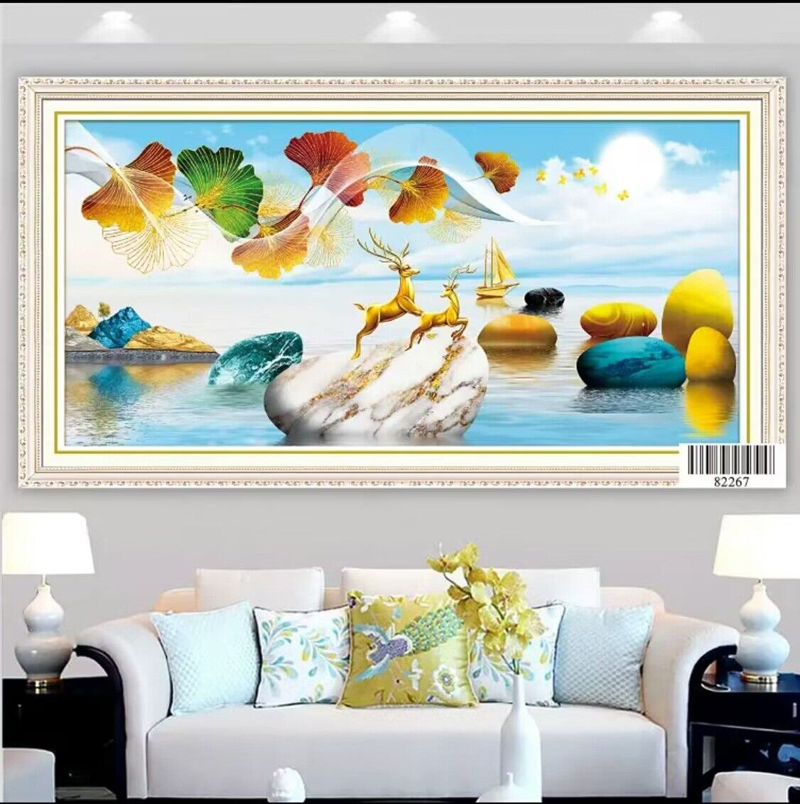150x60CM - Lucky Deer DIY 5D full Diamond Painting no frame